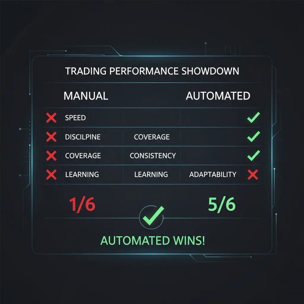 Automated vs Manual trading scorecard