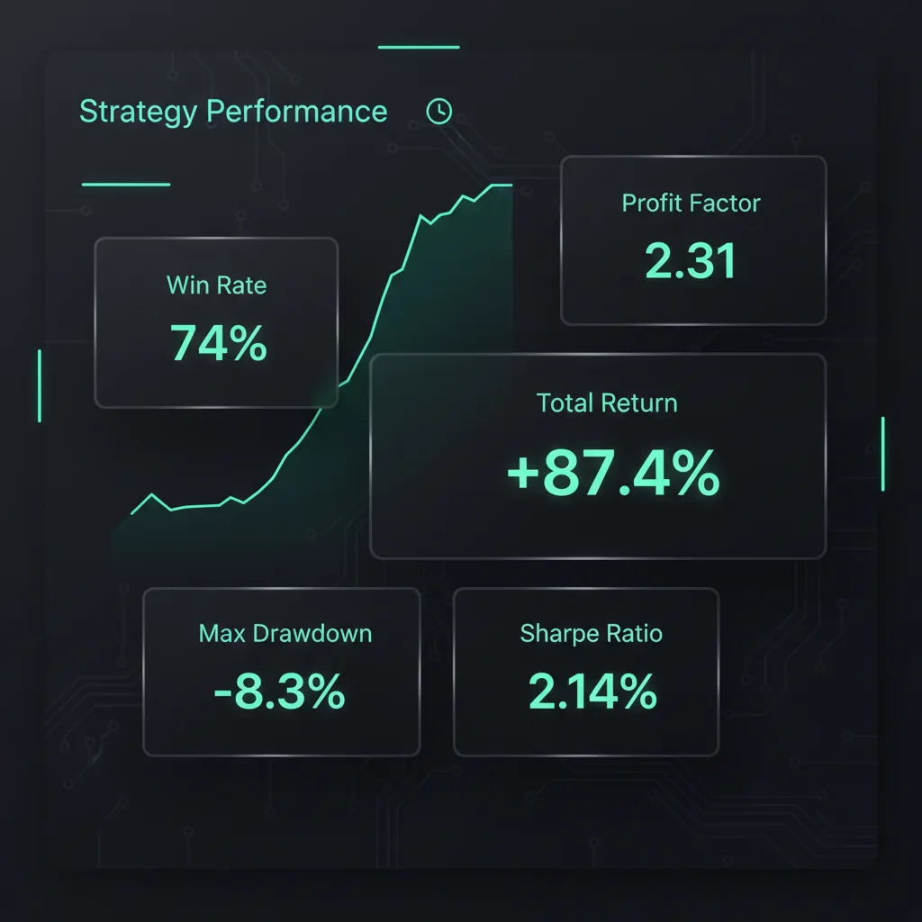 Backtesting metrics dashboard